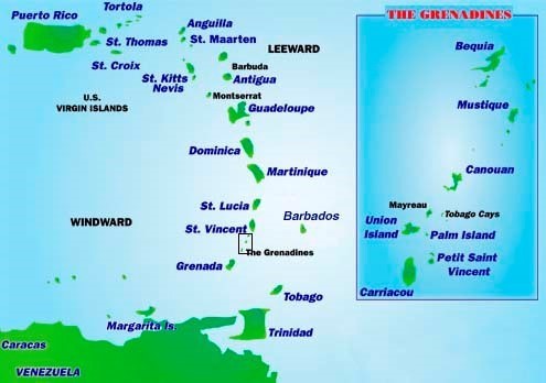 Bequia map